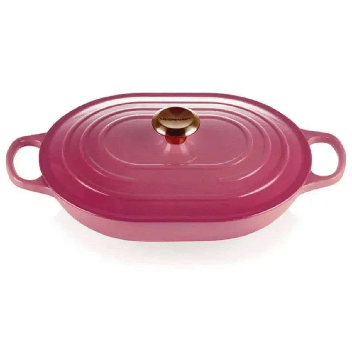 Panela Oblong Signature 31 cm Rosa Berry Le Creuset