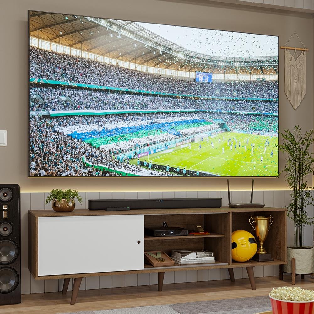 Rack para TV até 80 Polegadas 160cm com Pés Torino Madesa V2