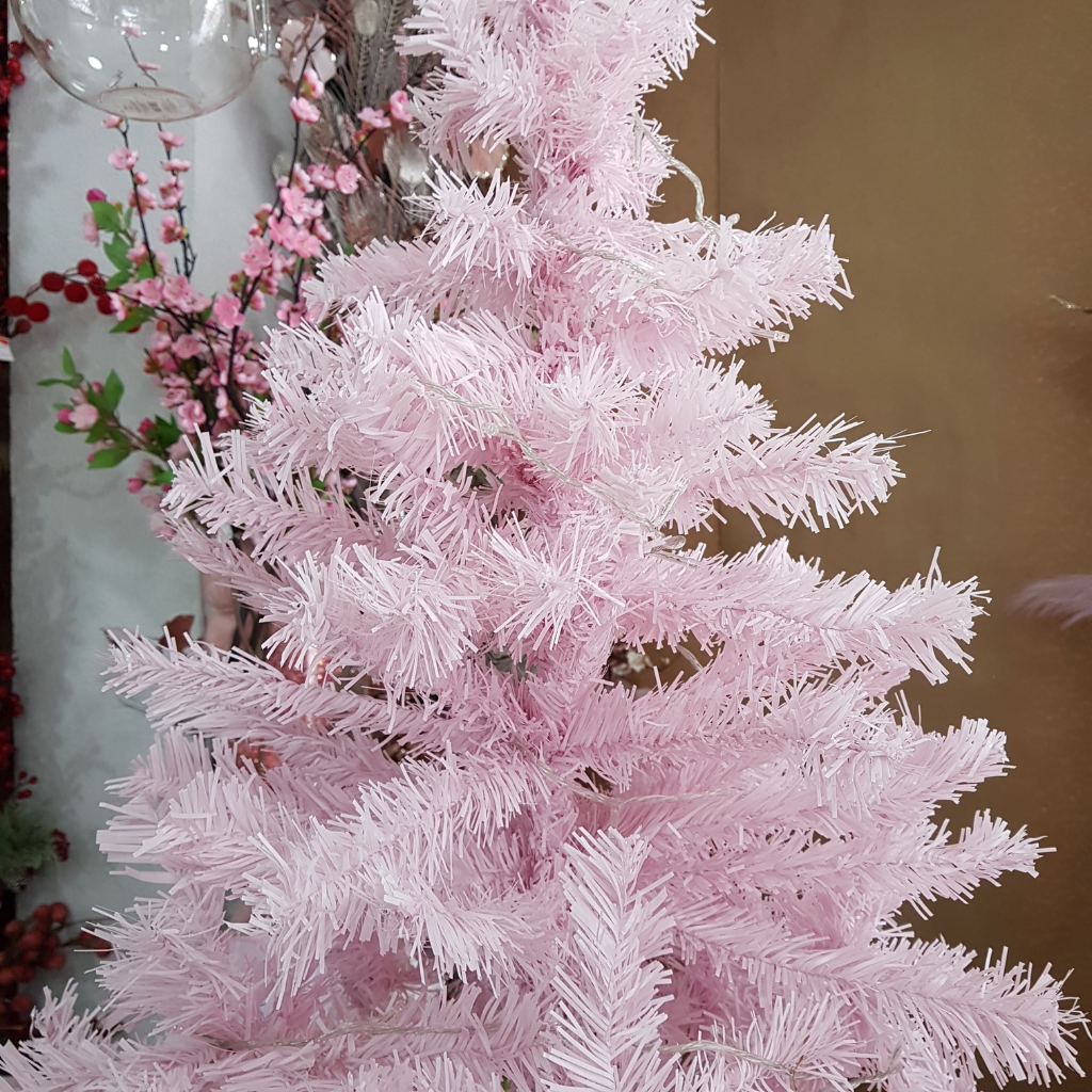 Árvore de Natal rosa 210 cm FARNHAM 