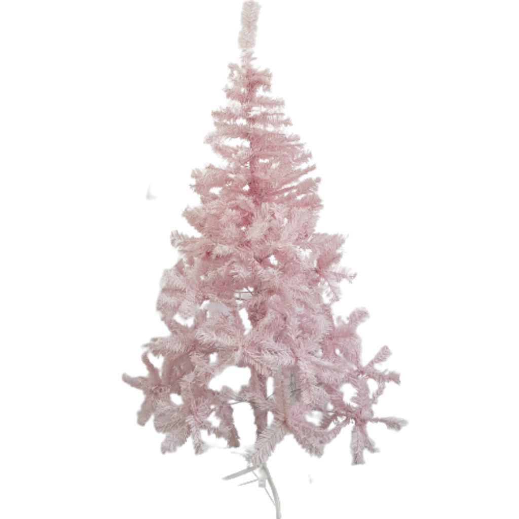 árvore natal - 1,20m cor-de-rosa claro