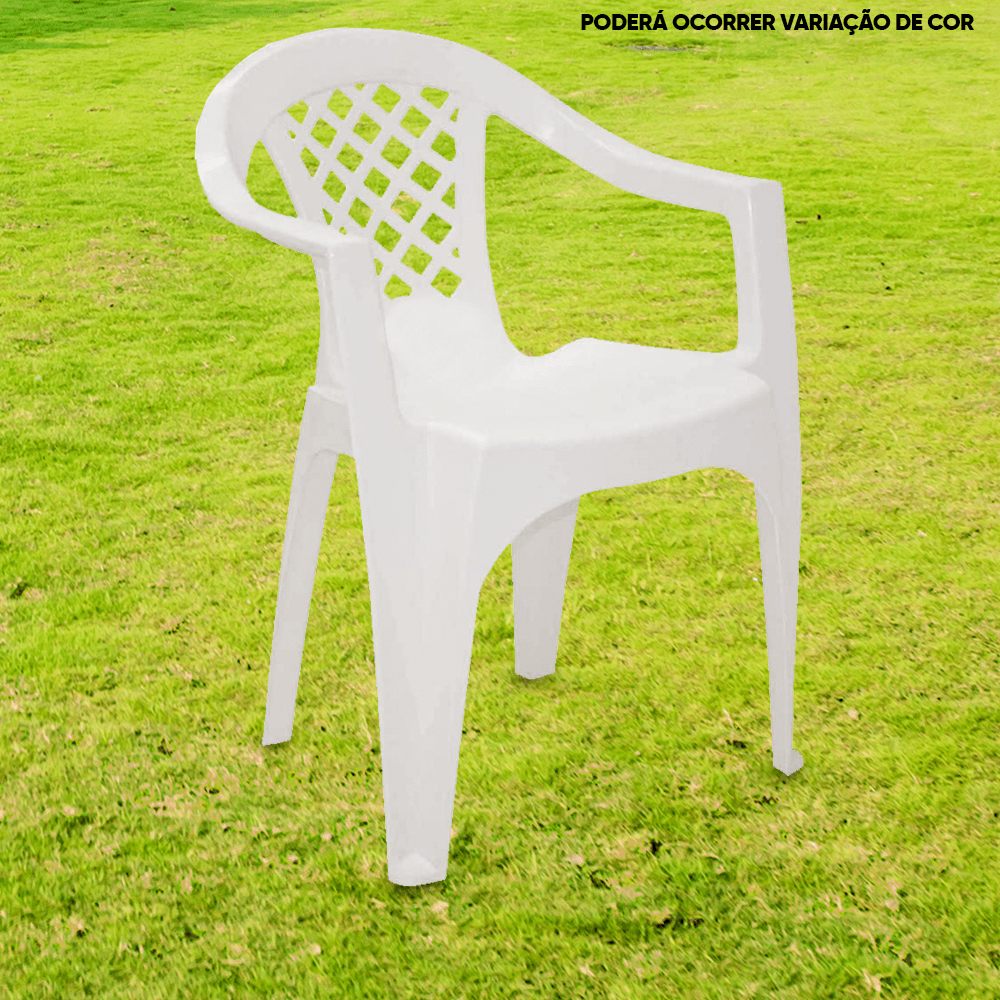 Poltrona Poly branca DR Plásticos Camicado