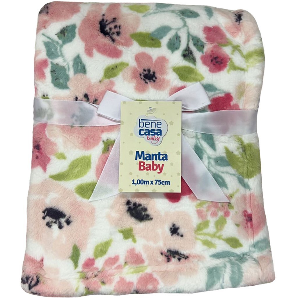 Manta Cobertor Bebê 100x75 Flannel Fleece