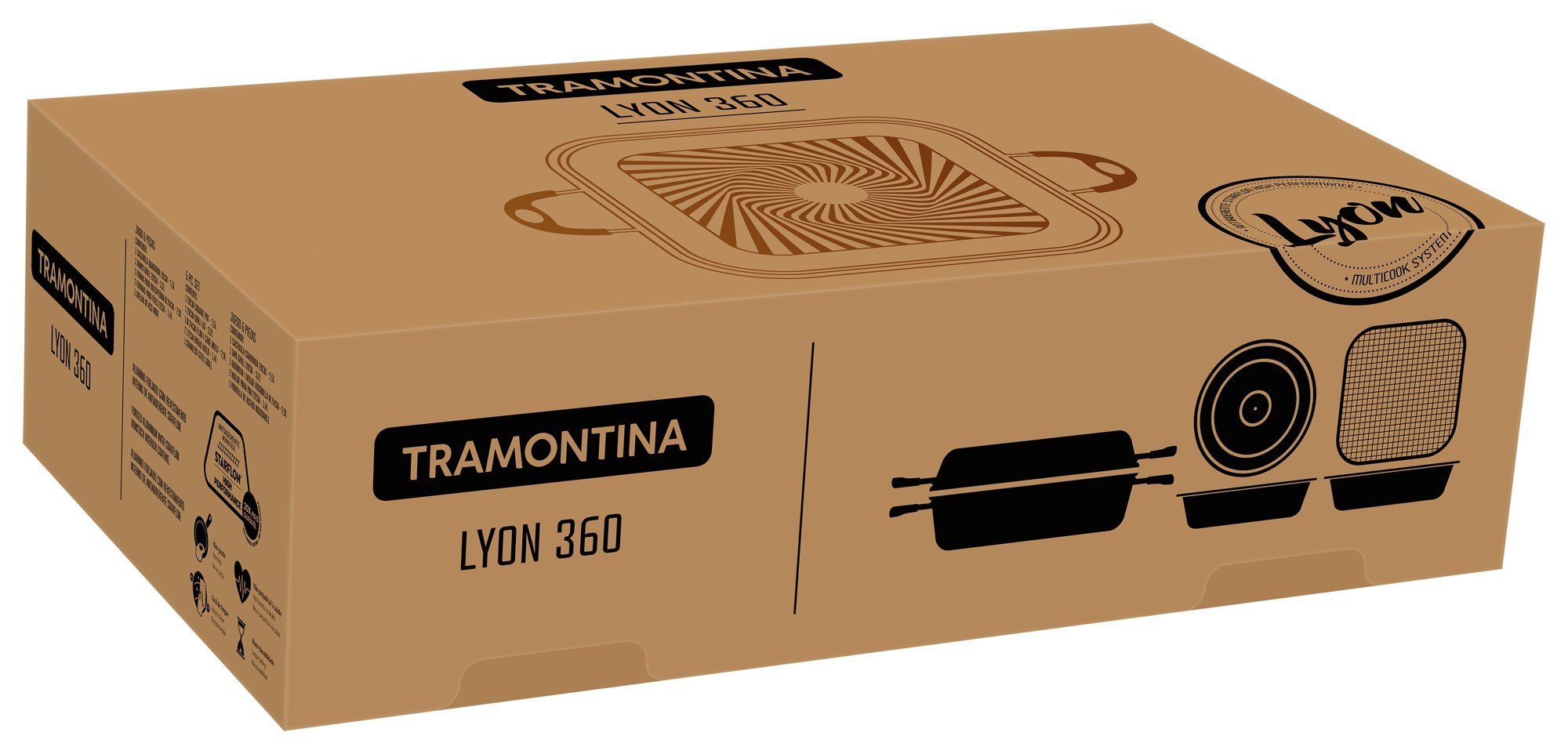 Kit Tramontina Lyon 360 6 Peças Preto