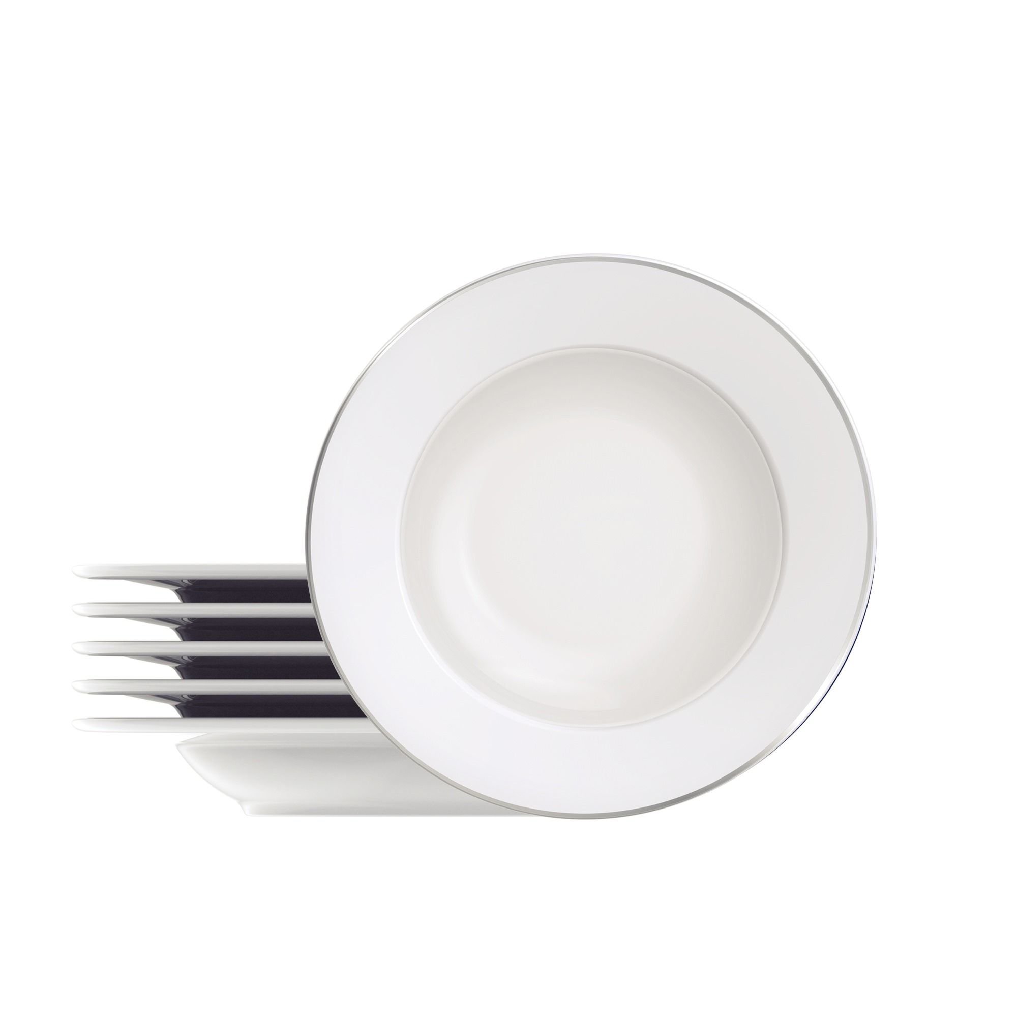 Kit Prato Fundo Tramontina Joana em Porcelana 23 cm 6 Peças Tramontina