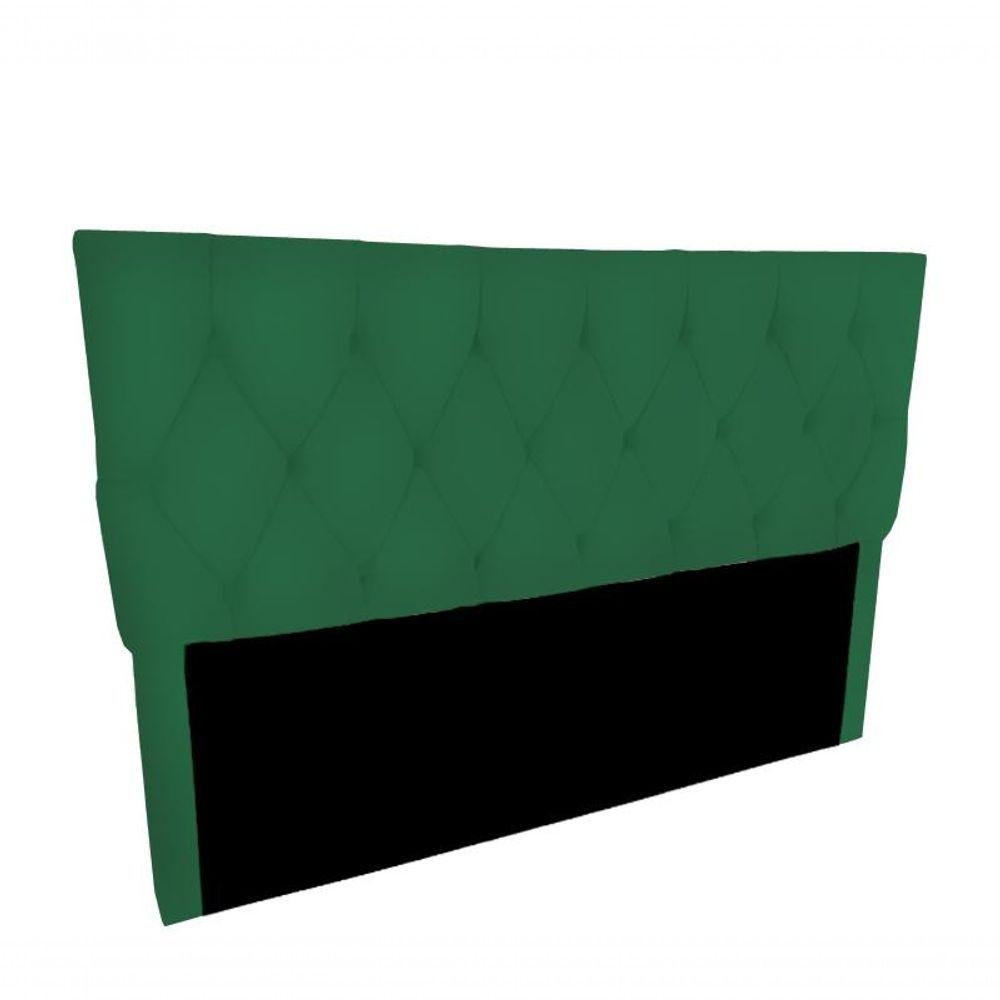 Cabeceira Cama Box Queen Plus 160cm Suede Verde Camicado