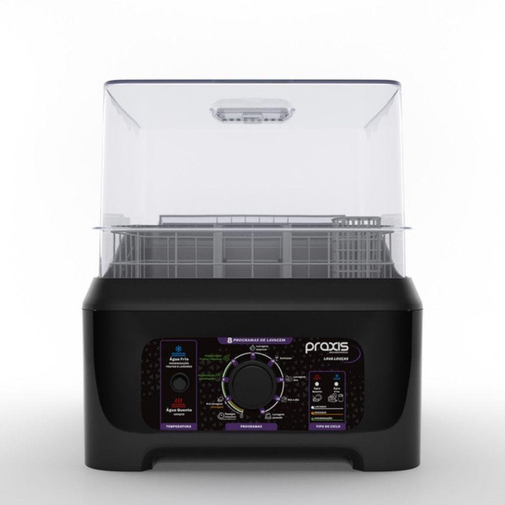 Lava-louças Portátil Praxis 3L LPP04 Preto 127V
