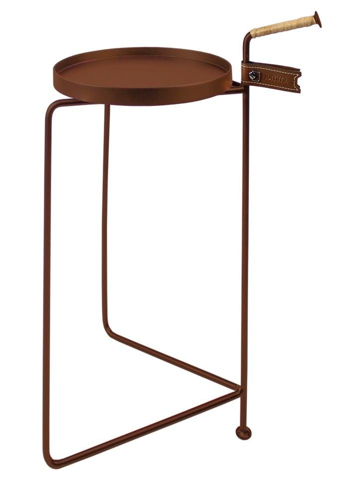 Mesa Apoio Palace Alta Tampo Aco Corten Base Aco Corten 75cm - 60155 ...