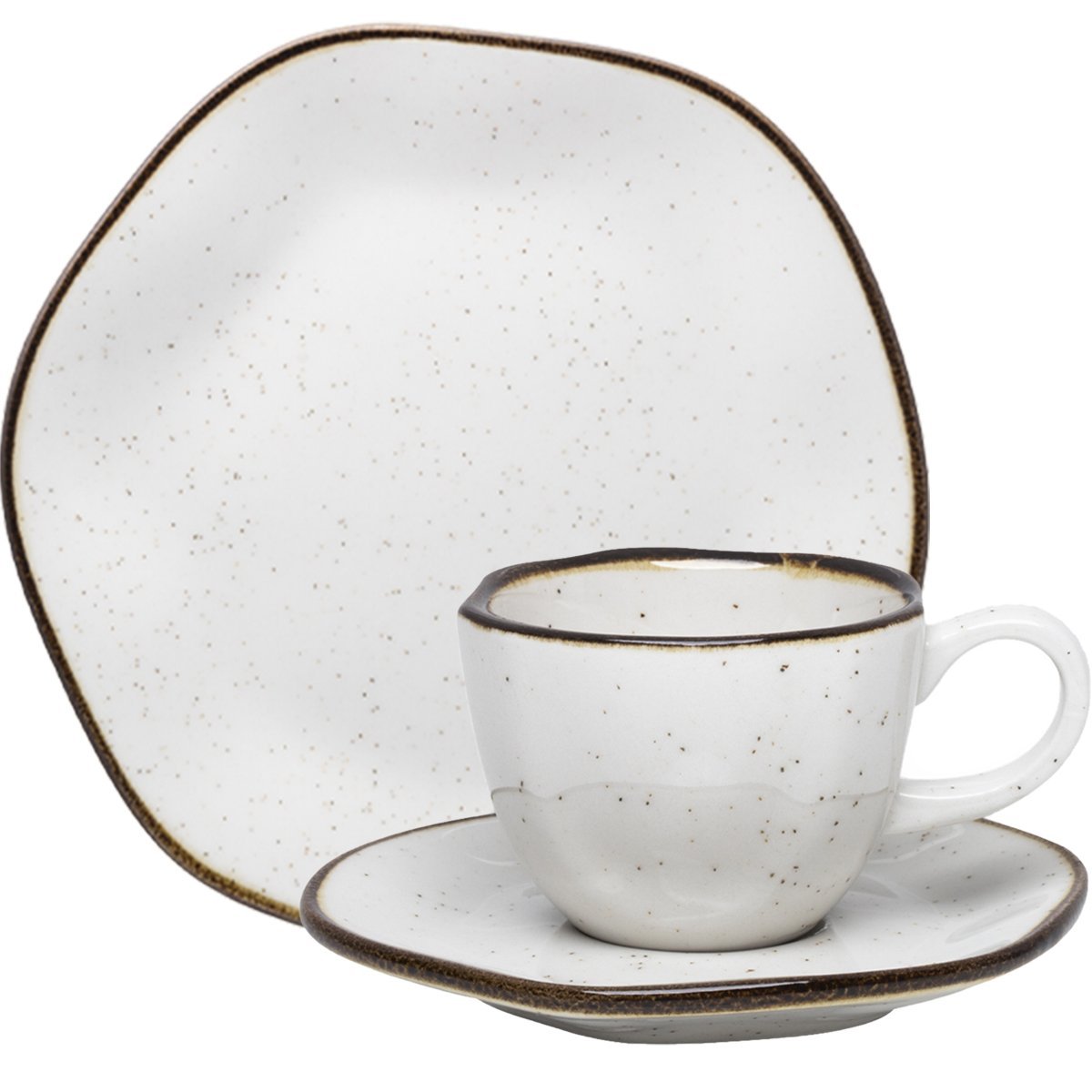 Kit Jogo Café Da Manhã Lanche Porcelana 220ml Para 4 Pessoas