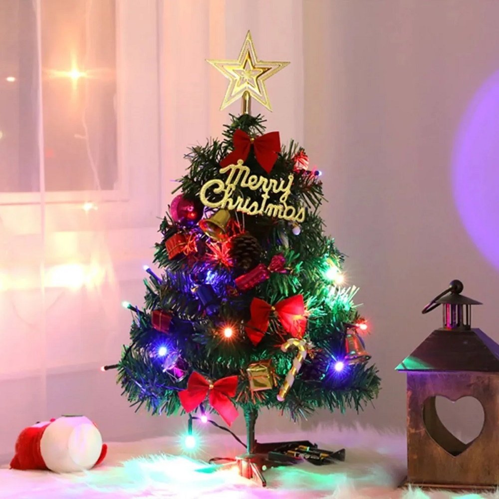 Arvore de Natal Pequena Verde com 50 Galhos 60cm Pinheiro Decoração Mini  Decorar Casa Natalina - Camicado