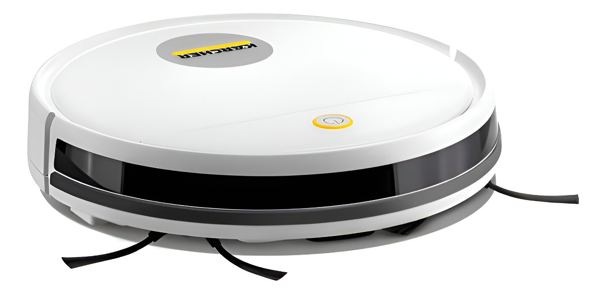 Robô Aspirador de Pó Kärcher RCV 1 Controle Remoto 3 Modos de Limpeza Sensor Anti-queda e de Colisão –