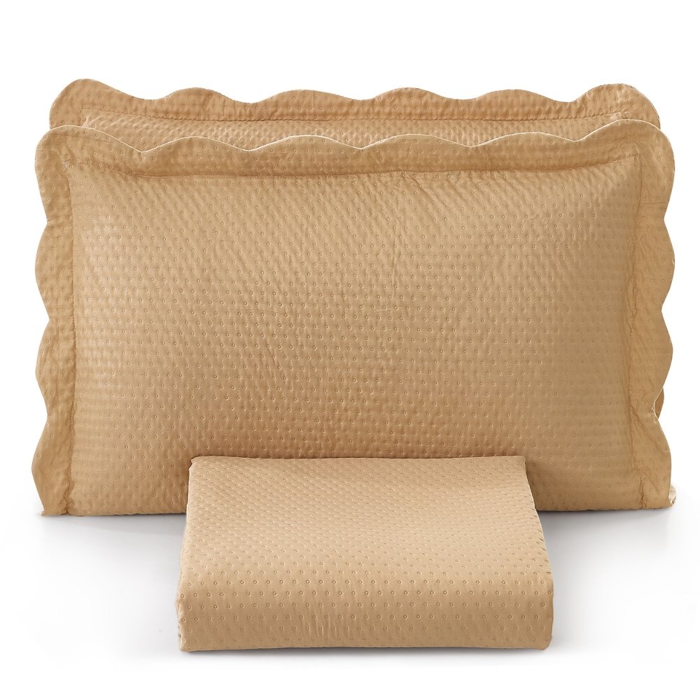 Kit Colcha Bouti 3 Peças Casal - Vermelho Lisa E Aconchegante