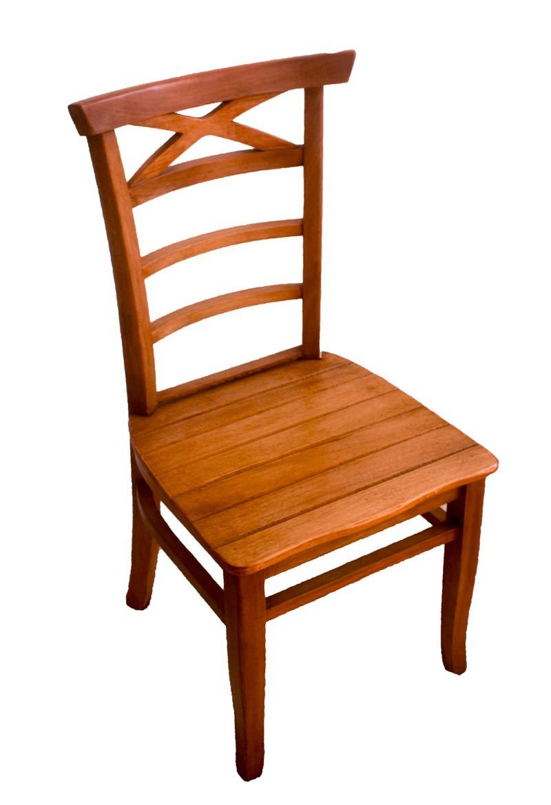 Jogo Com 4 Cadeiras De Madeira Maciça Jantar Luxo Premium - Estilo Rústico  .ART