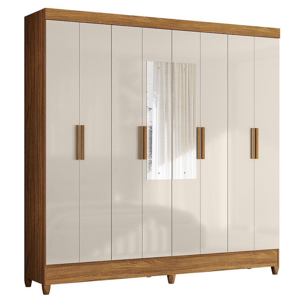 Guarda-Roupa Solteiro Madesa Denver 2 Portas de Correr com Espelho
