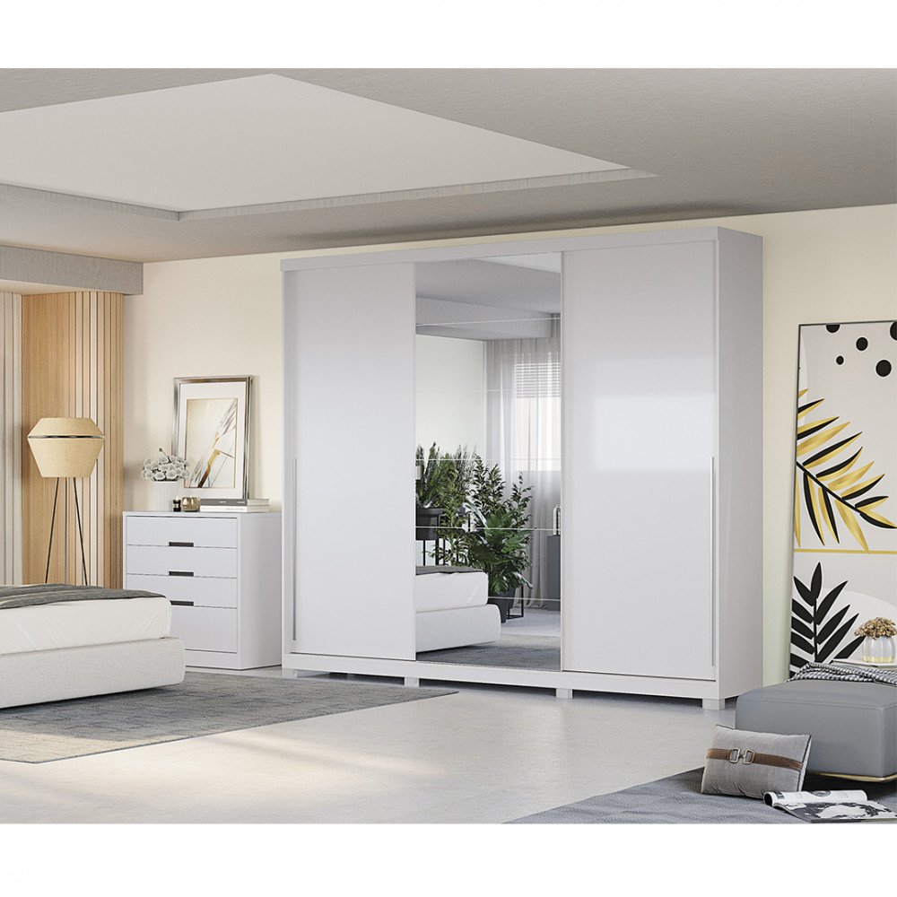 Guarda Roupa Kappesberg 3 Portas e 4 Gavetas - Camicado
