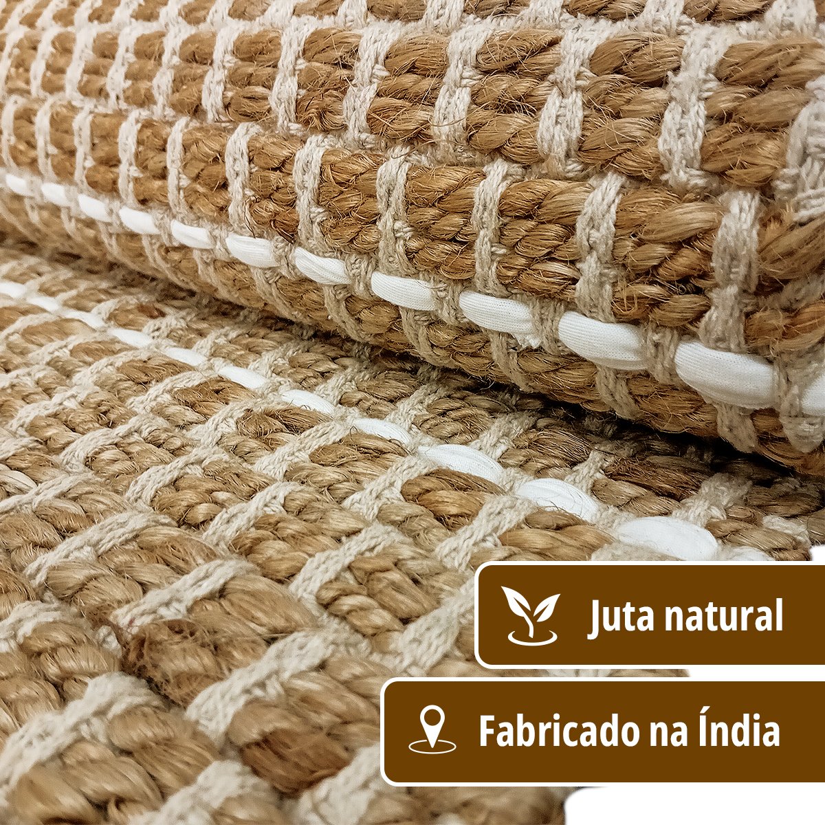 Tapete Juta 100% Natural Indiano 150x200​