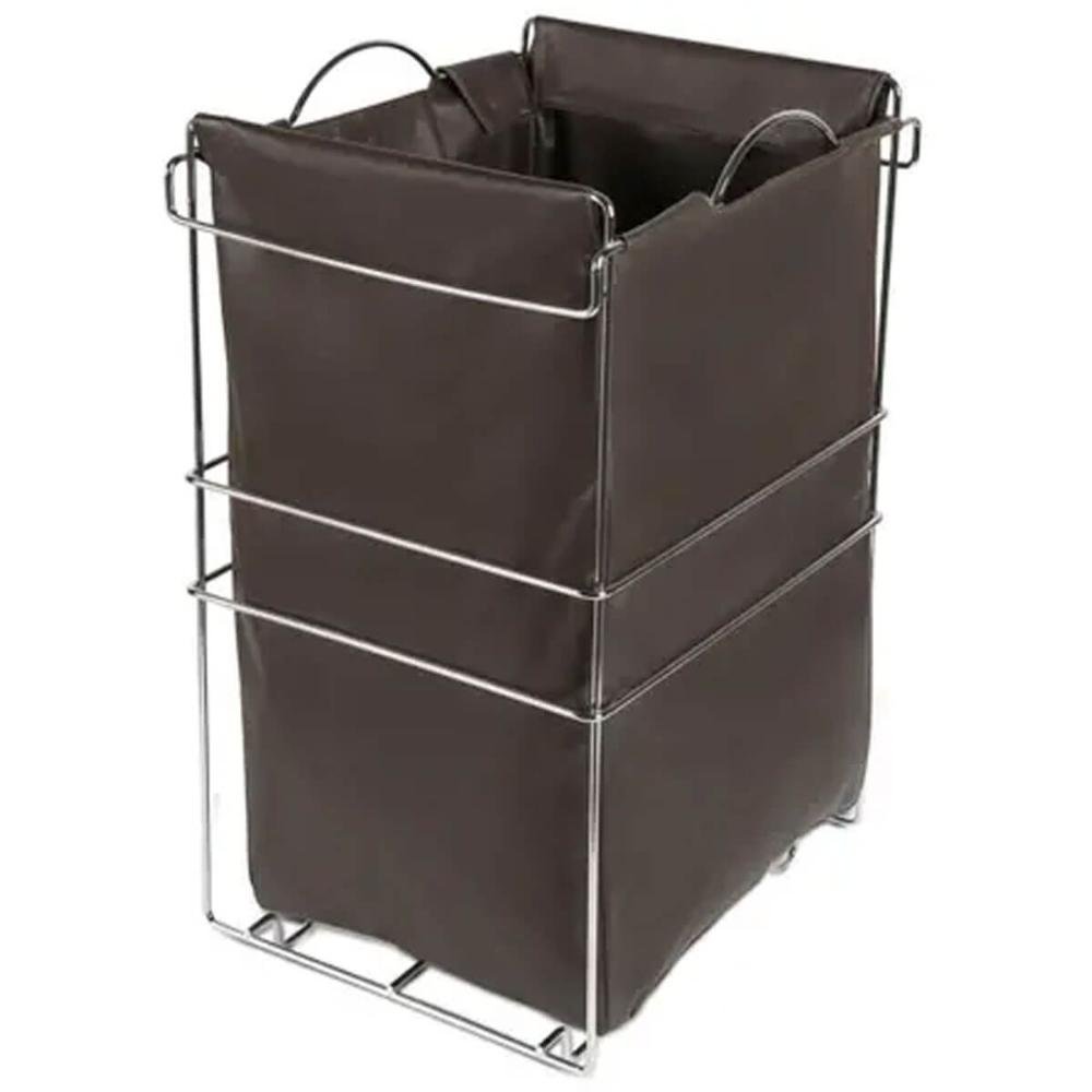 Cesto Tulha Aramado Deslizante para Roupa Suja Banheiro Lava