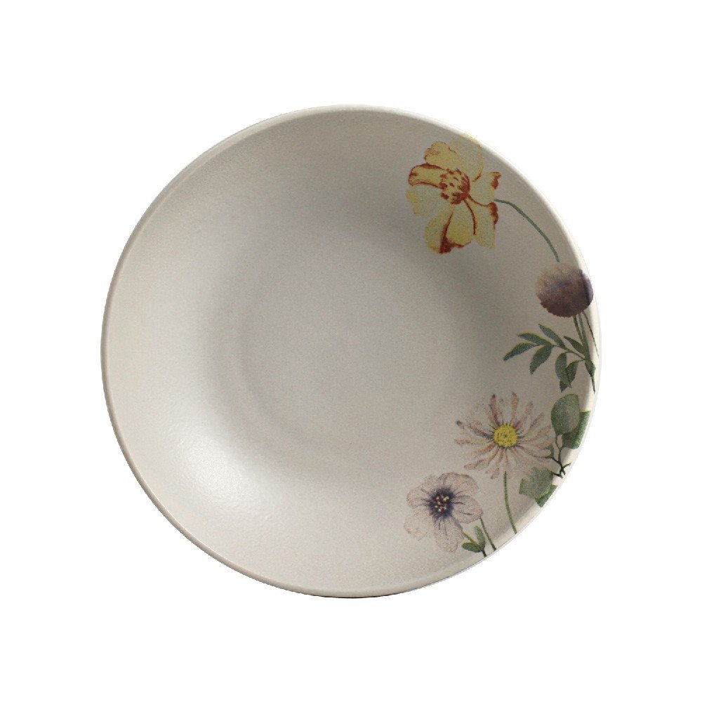 Jogo c/ 6 Pratos Fundo Basic Bloom 20,5cm 893ml Porto Brasil