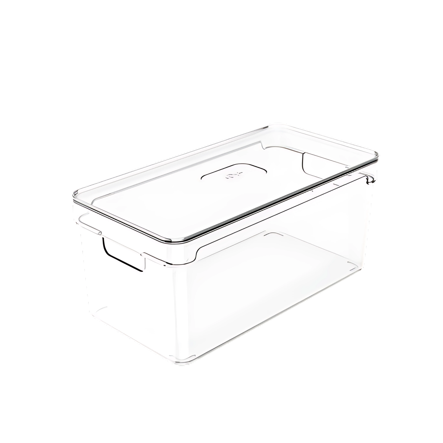 Organizador de Armarios Com Tampa Transparente 30cm Multiuso Clear Ou