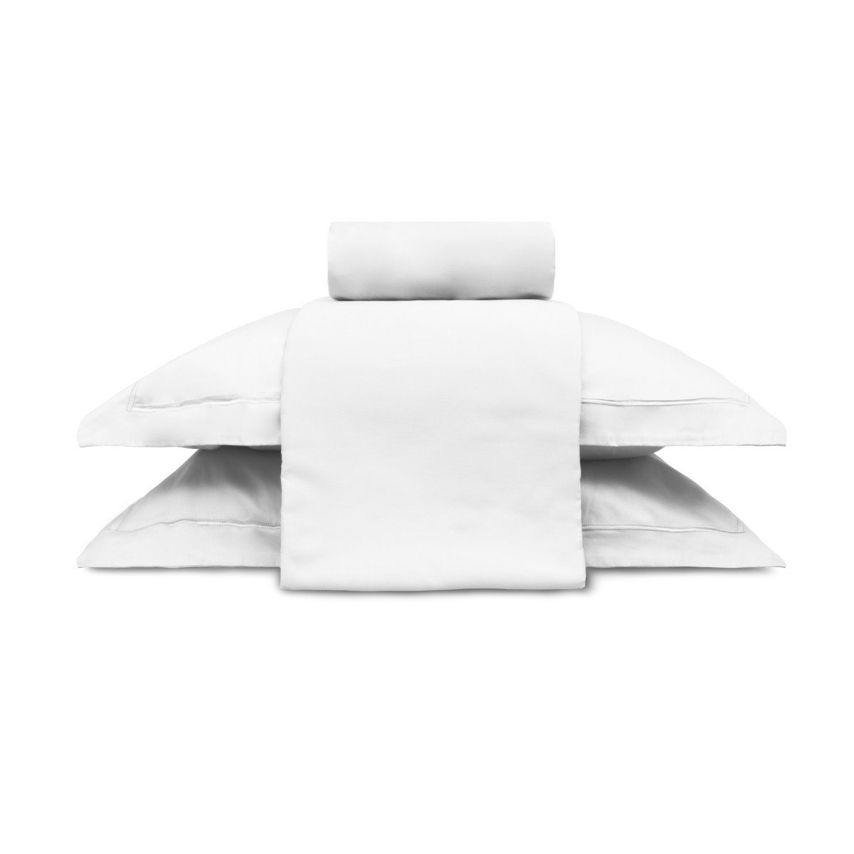 Jogo de Cama Casal Appel 300 Fios Percal 100% Algodão Treccenti Branco