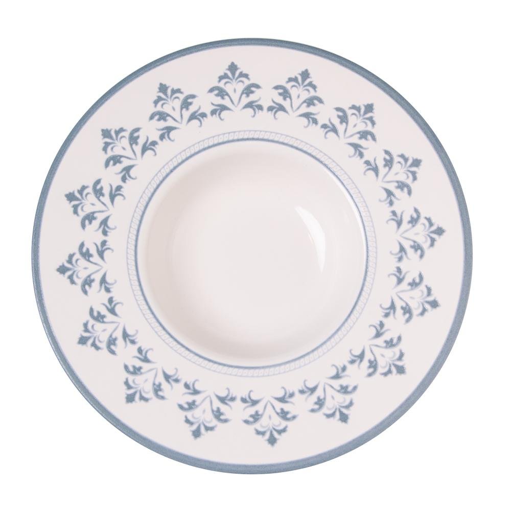 Prato para Risoto Porto 28cm Azul Cerâmica Wolff