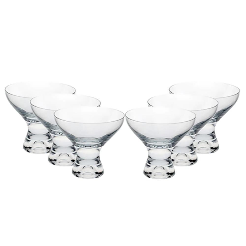 Jogo de taças para sobremesa em cristal Bohemia Vega 6 peças 330ml