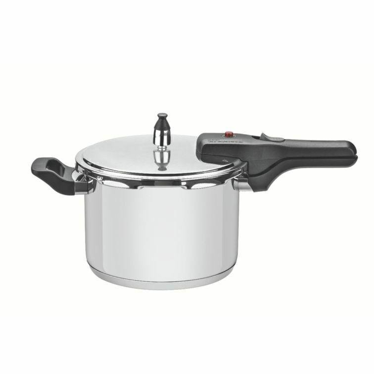 Panela de Pressão Brava em Aço Inox com Fundo Triplo 22 cm 6 L 62416220 Tramontina