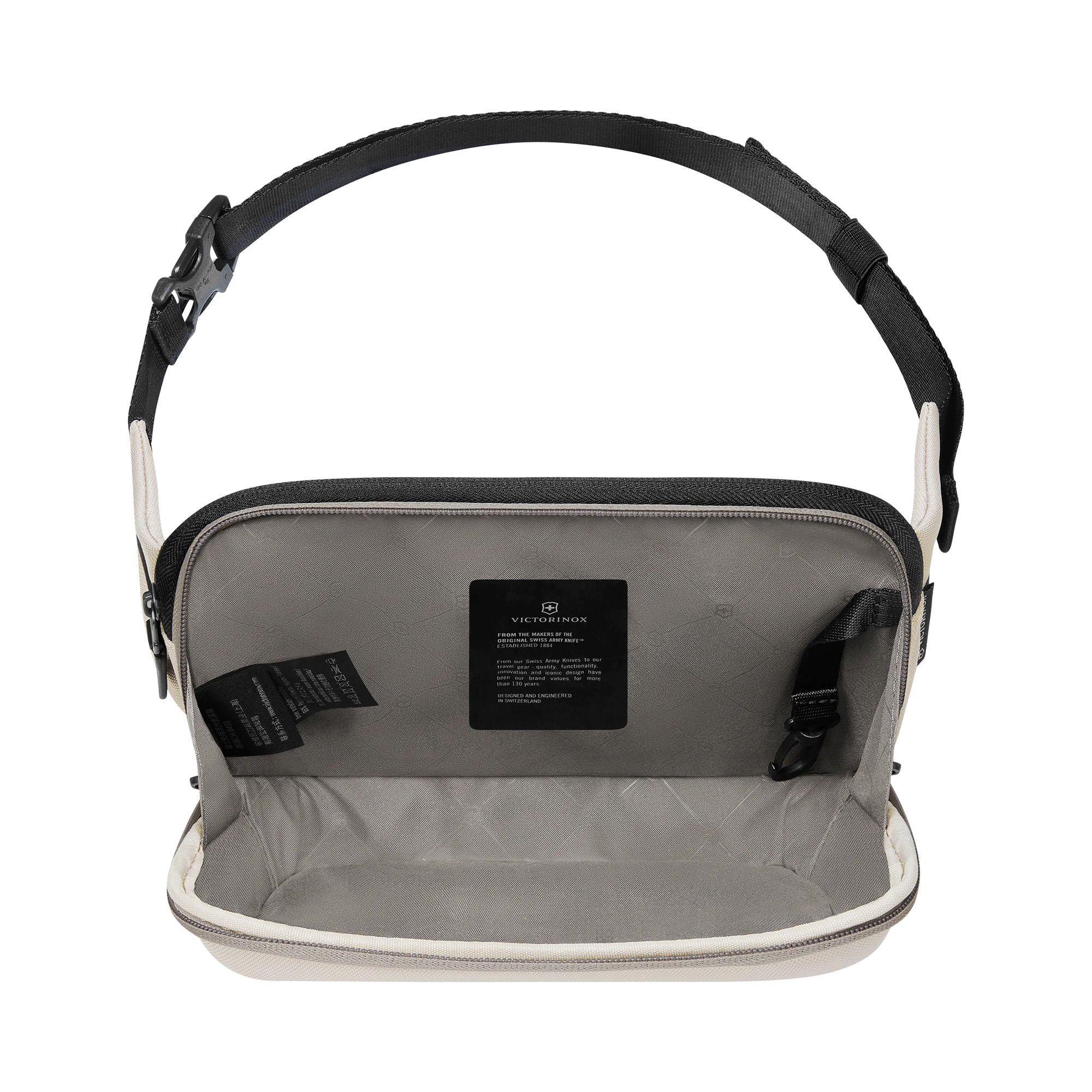 POCHETE ALTMONT MODERN BELT BAG STONE WHITE Bege/Preto 5