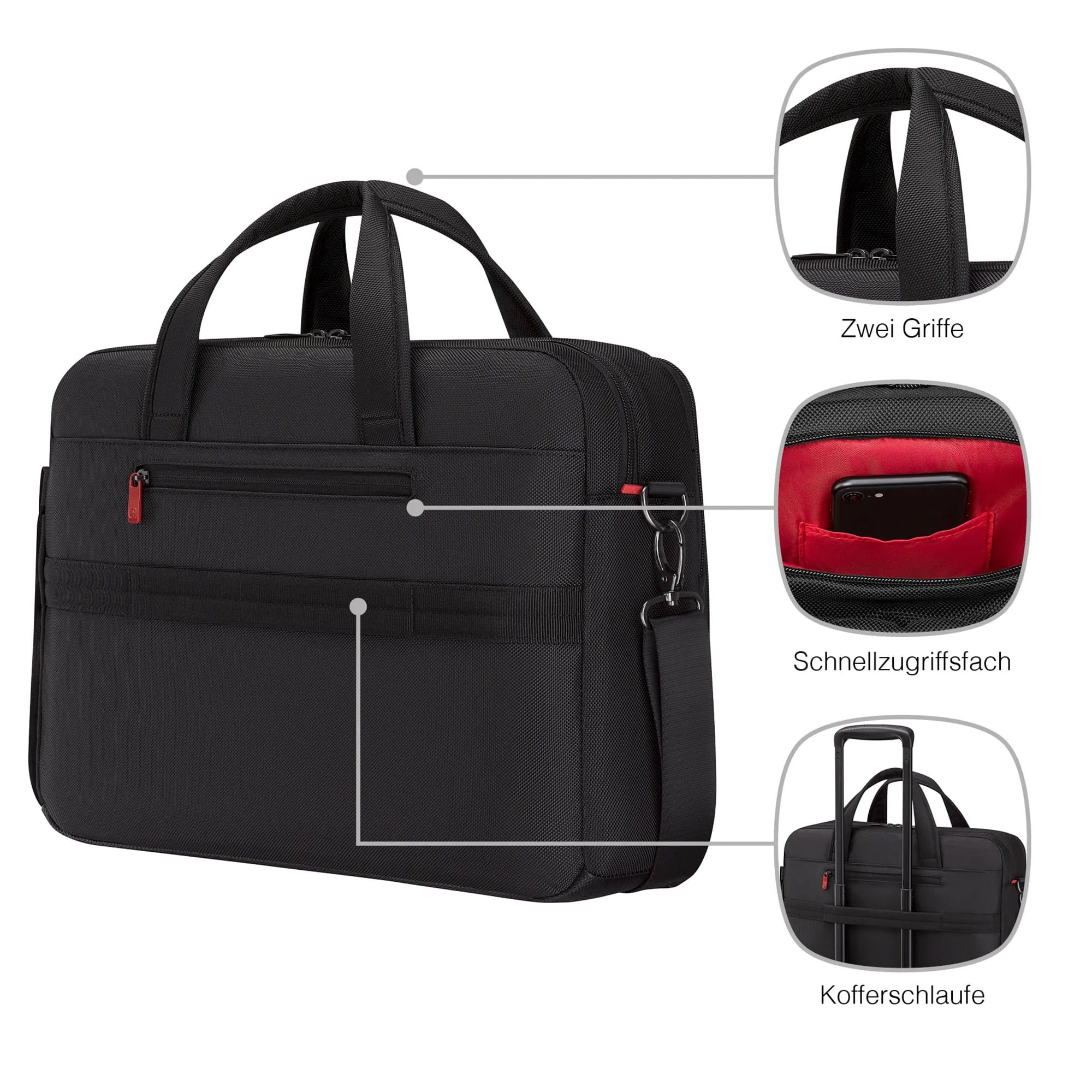 METEOR | PASTA PARA NOTEBOOK 16–17” COM BOLSO PARA TABLET Preto 11