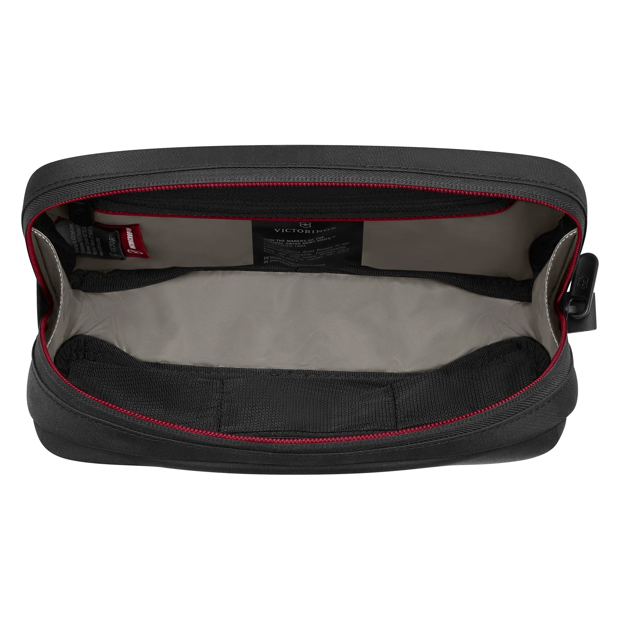 TRAVEL ESSENTIALS | NECESSAIRE COMPACTO COM BOLSOS INTERNOS Preto 3