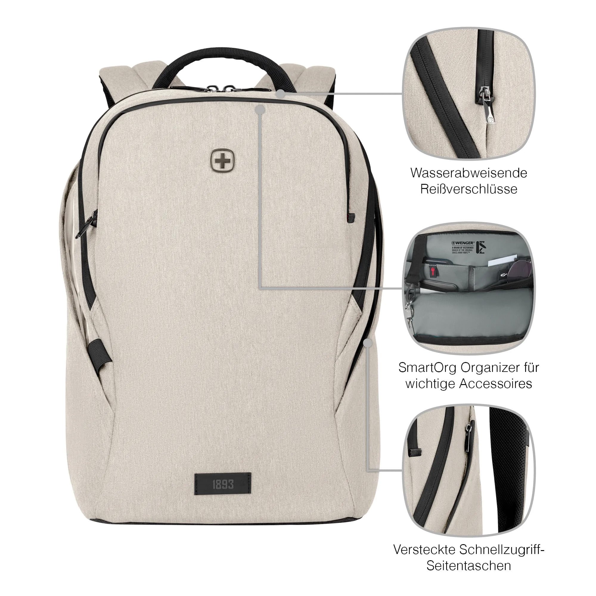 MX LIGHT | MOCHILA PARA NOTEBOOK 16” COM BOLSO PARA TABLET Off White 9
