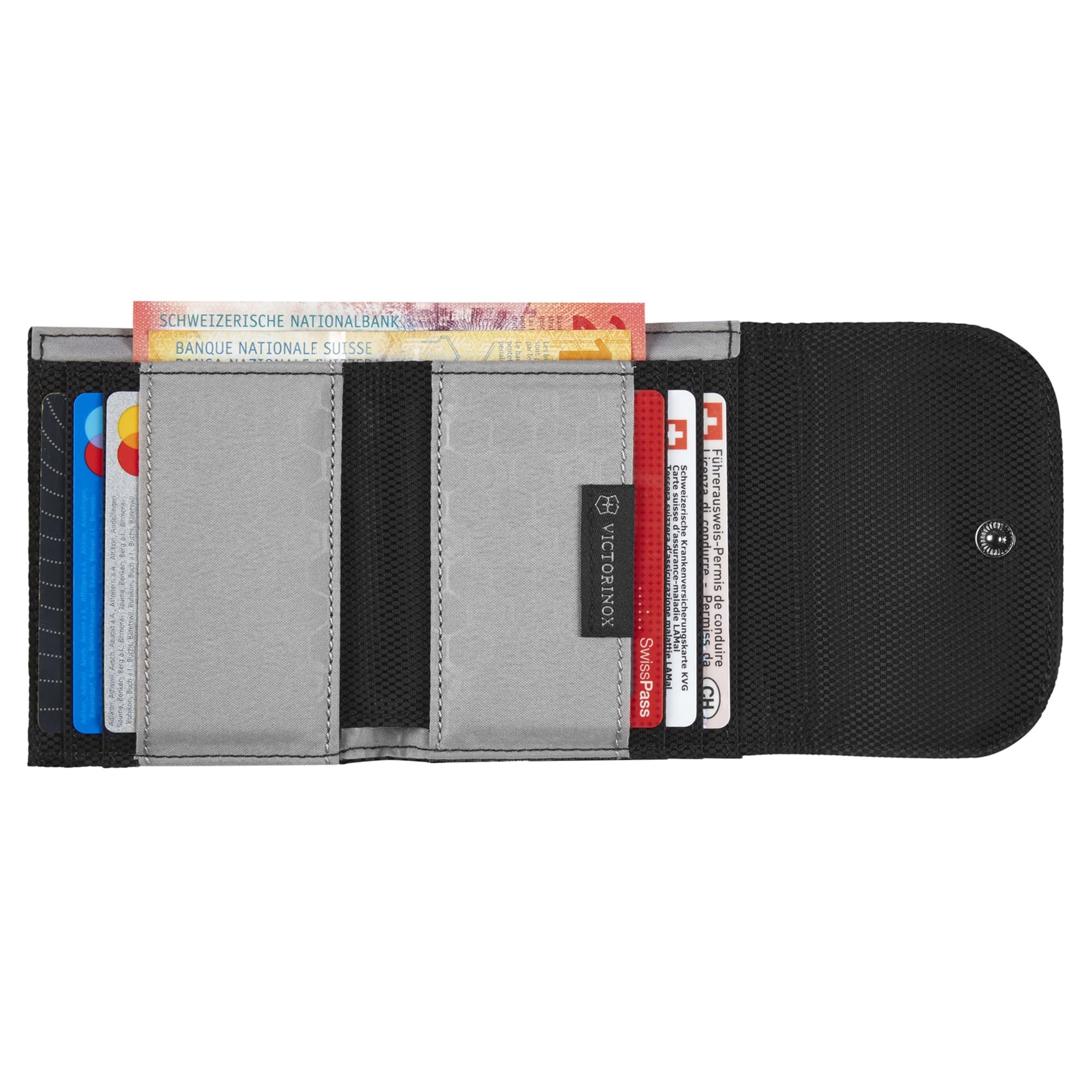 Carteira Victorinox Envelope Wallet Preta Preto 6
