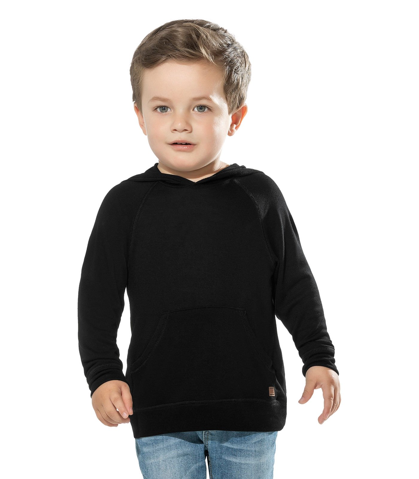 Blusão Infantil Masculino Com Capuz Trick Nick Preto