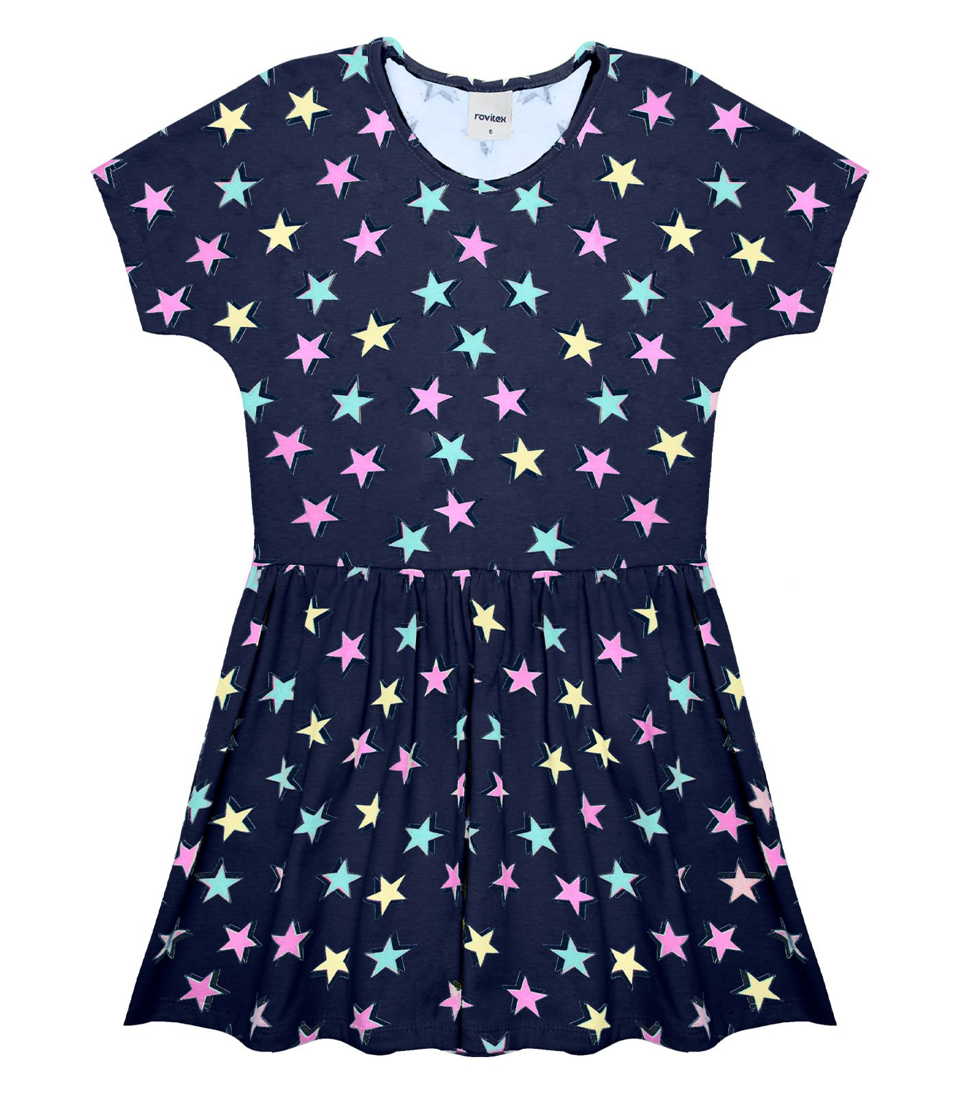 Vestido Infantil Star Rovitex Kids Azul