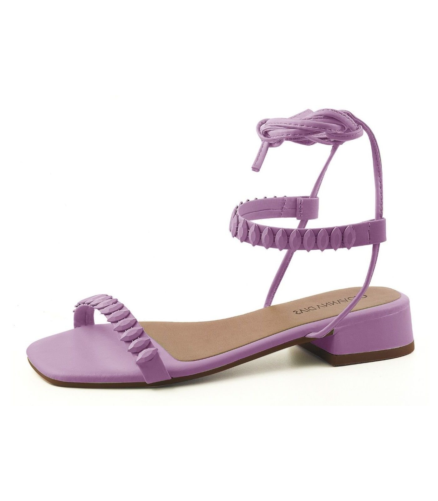 Sandália De Amarração Feminina Select Roxo Roxo 3