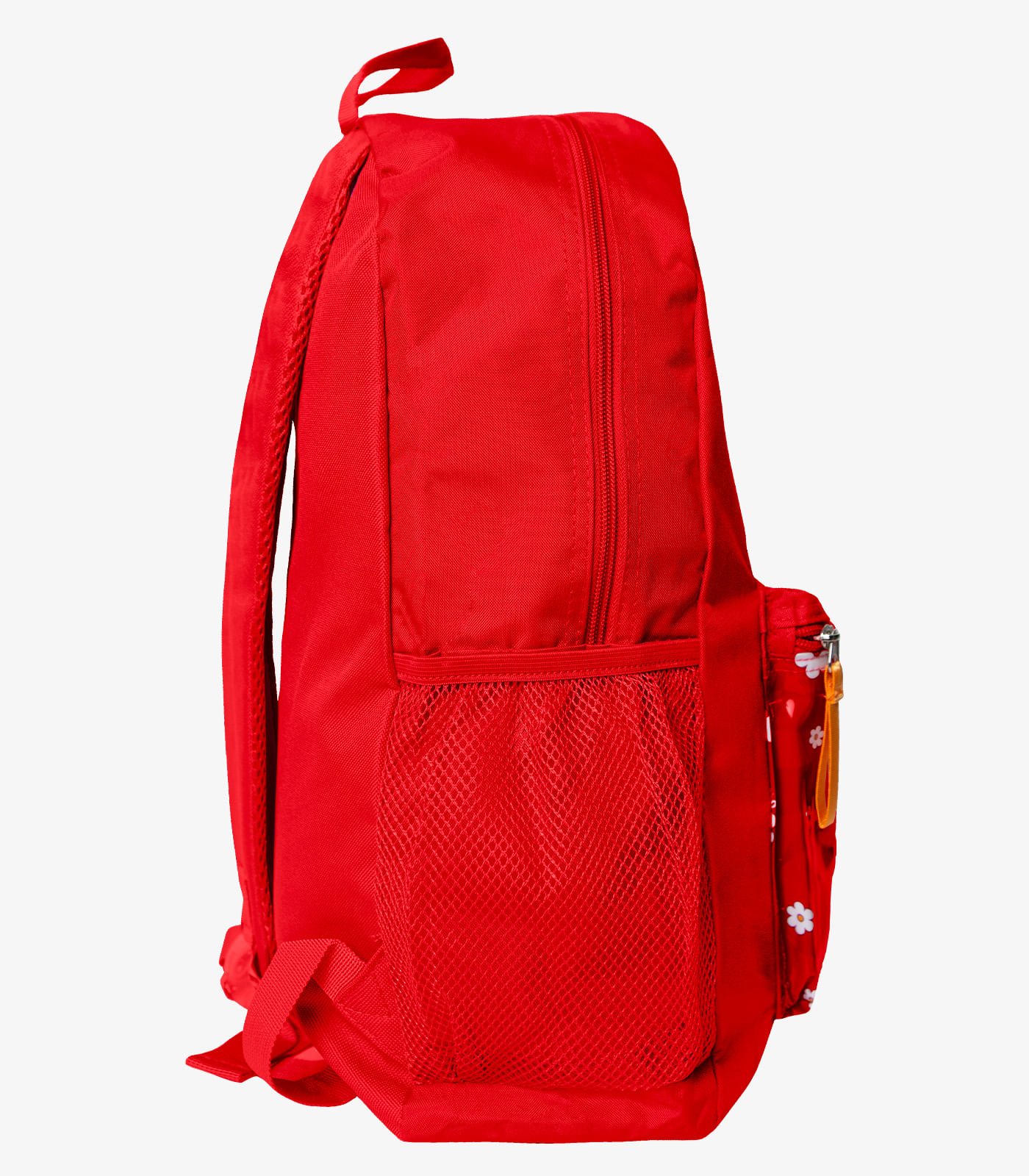 Mochila Feminina Estampada Flores Clio Vermelho Vermelho 2
