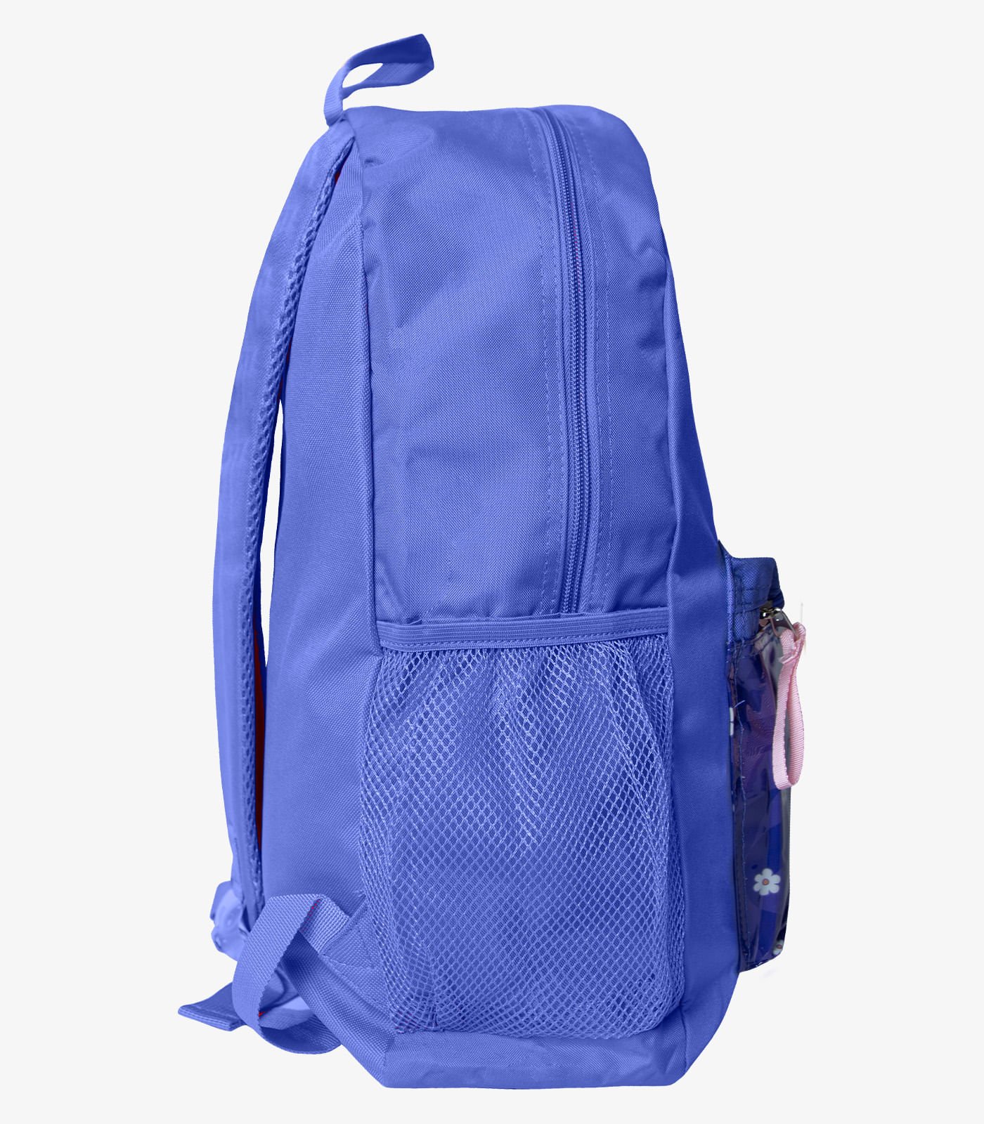 Mochila Escolar Feminina Estampada Flores Clio Azul Azul 2