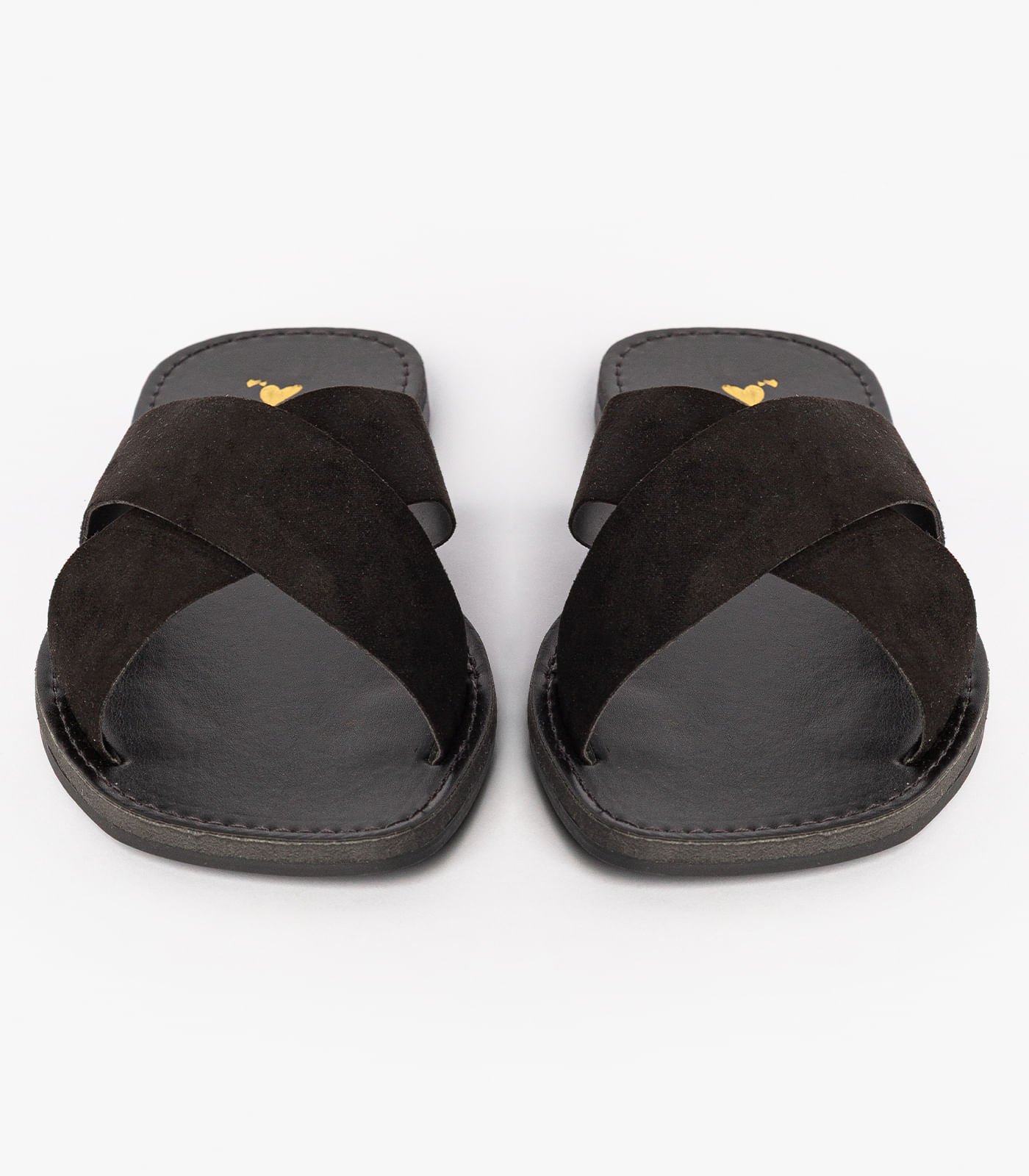 Sandália Rasteirinha Com Tiras Largas Select Preto Preto 3