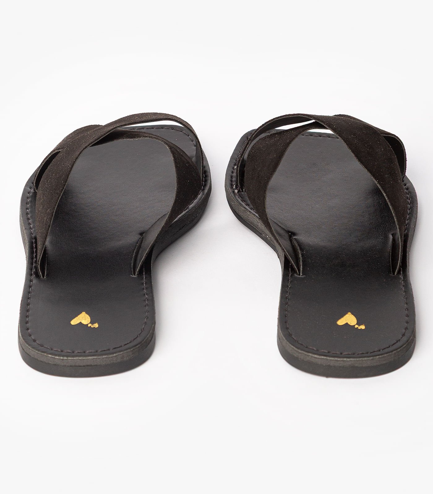 Sandália Rasteirinha Com Tiras Largas Select Preto Preto 5