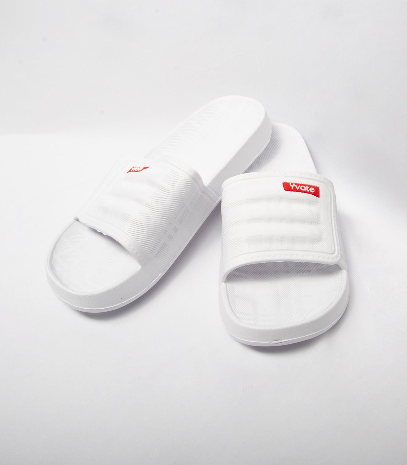 Chinelo Slide Masculino Yvate Branco Branco 1