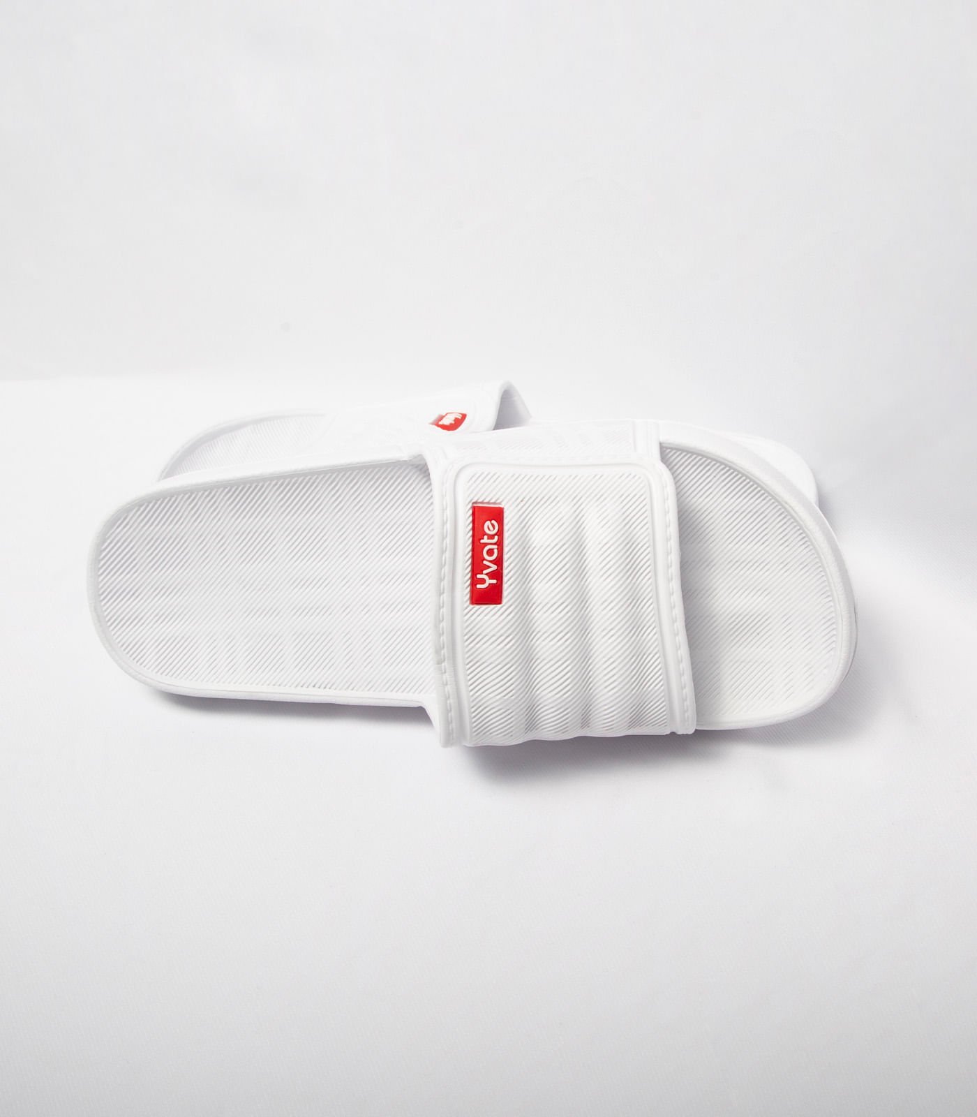 Chinelo Slide Masculino Yvate Branco Branco 2