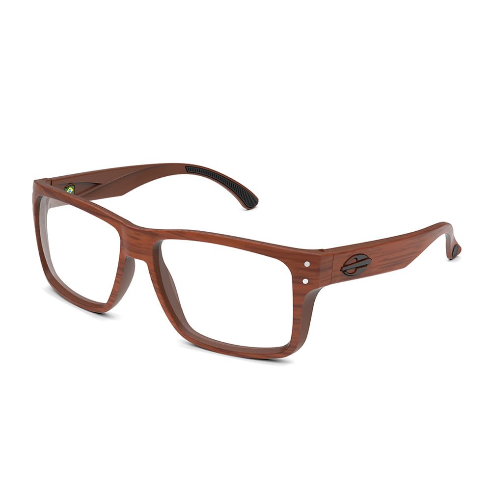 Óculos de grau mormaii mumbai rx marrom madeira fosco