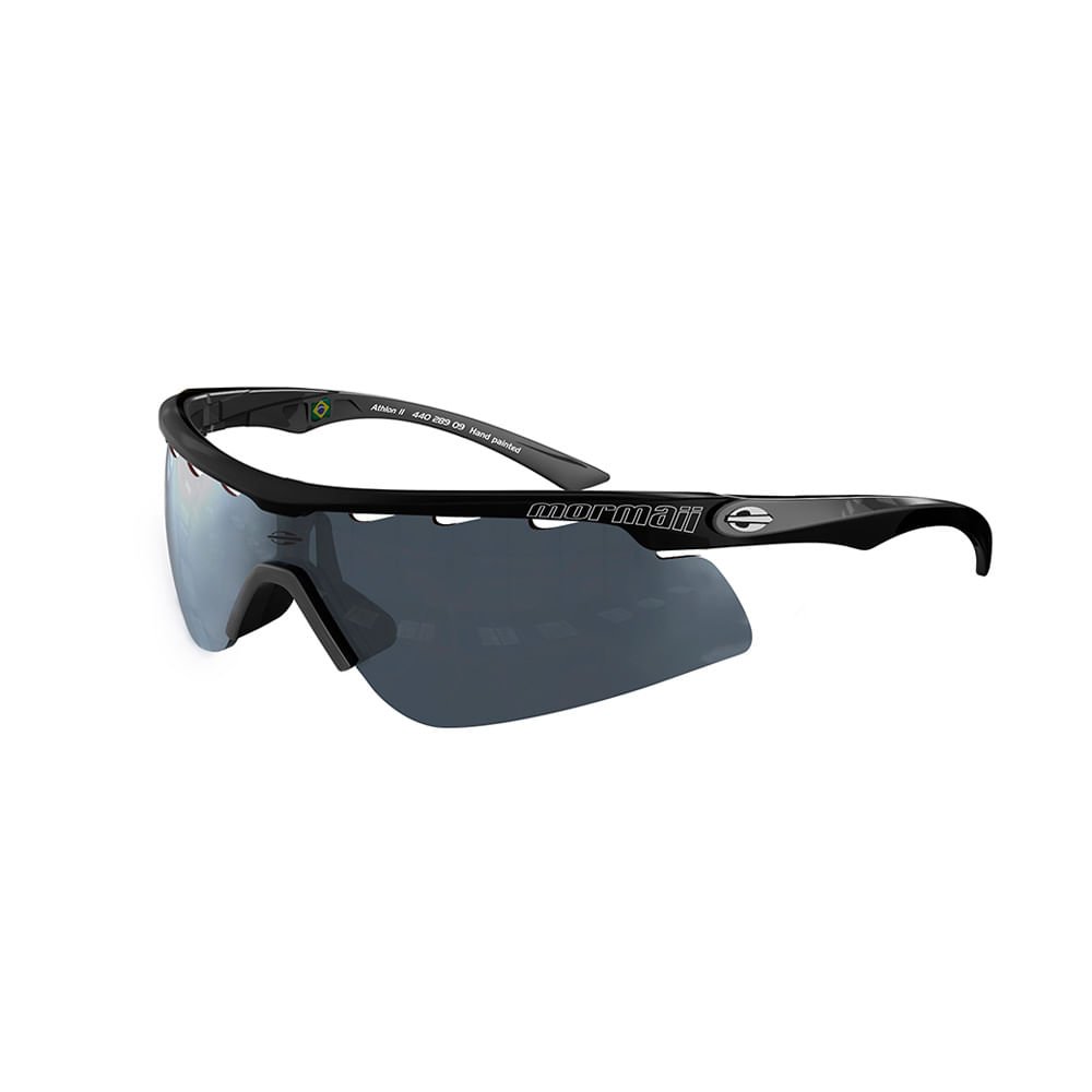 Óculos de sol mormaii athlon 2 preto brilho lente cinza