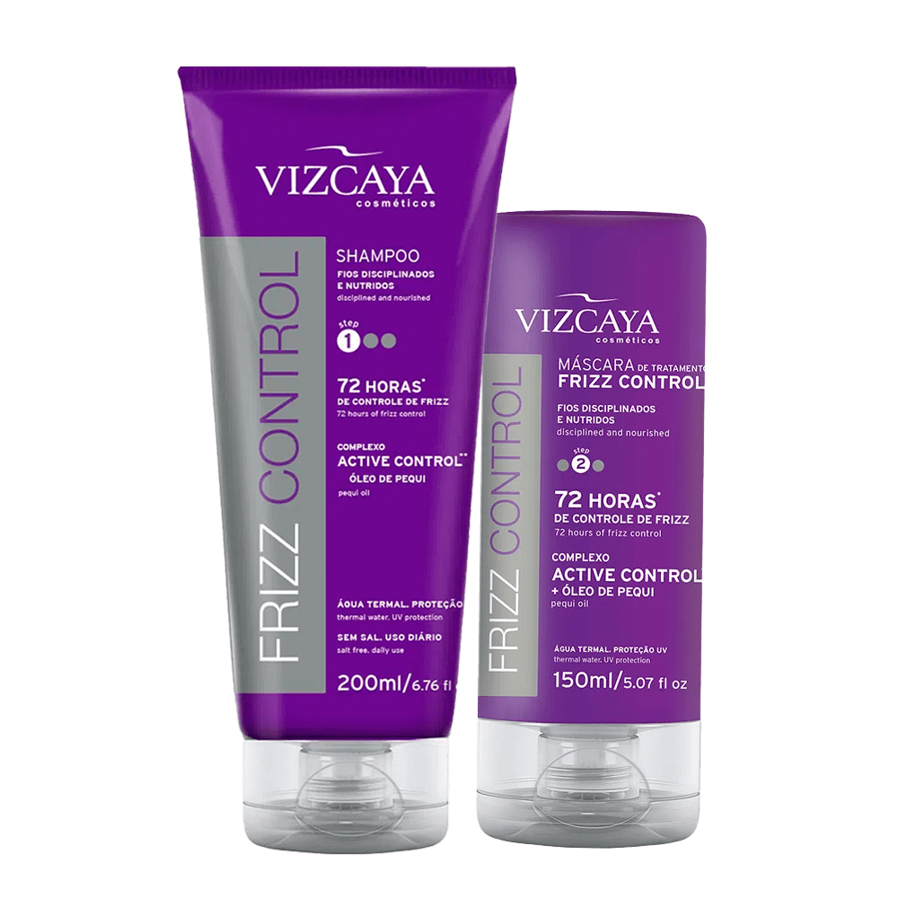 Kit Duo Shampoo + Máscara Frizz Control Vizcaya