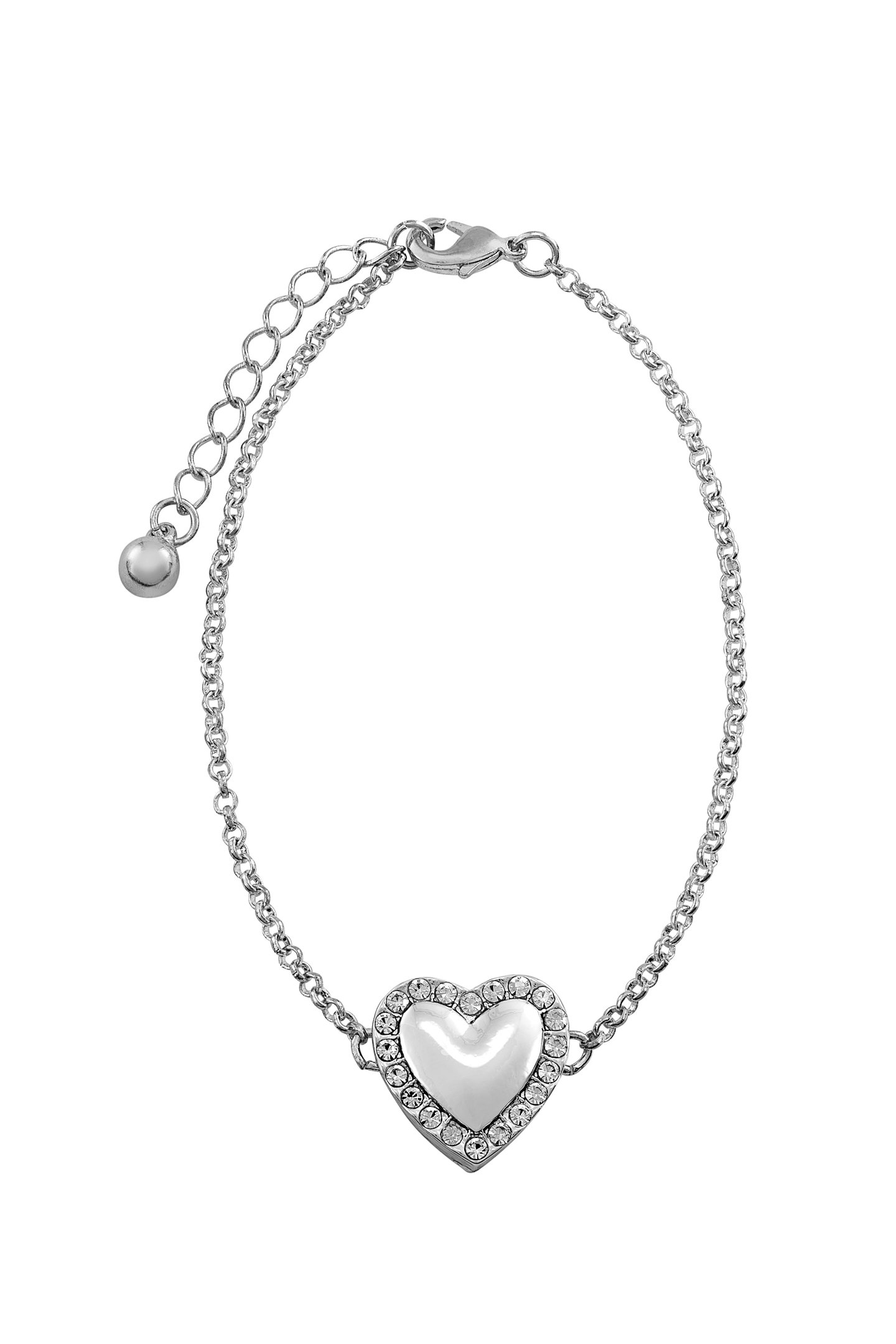 Kit Relógio Feminino Analógico com Pulseira Coração Prata Prata 5