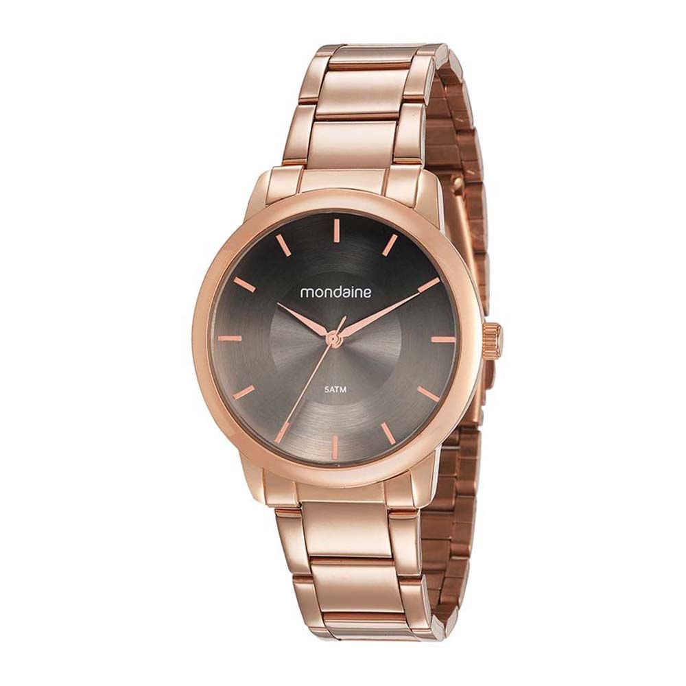 Relógio Feminino Visor Preto Degradê Rosé