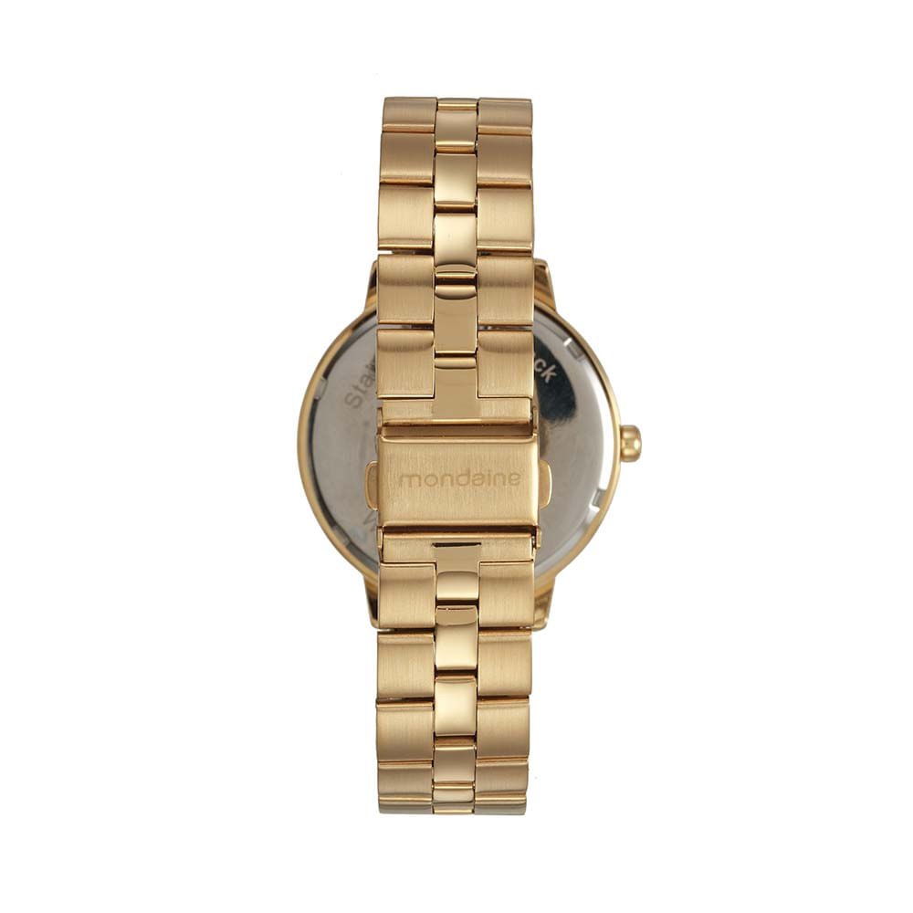 Relógio Feminino Casual Dourado Dourado 3