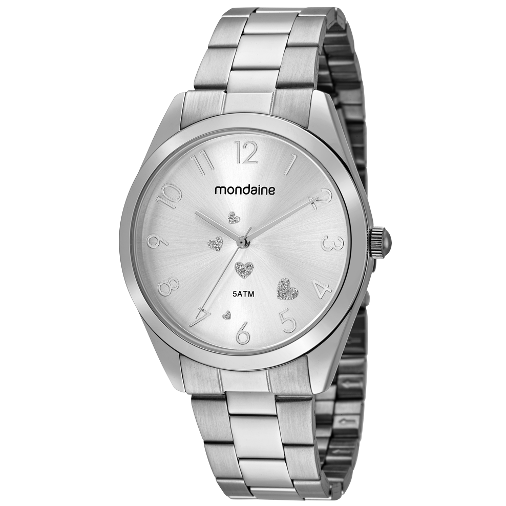 Relógio Feminino Moda Prata Prata 1