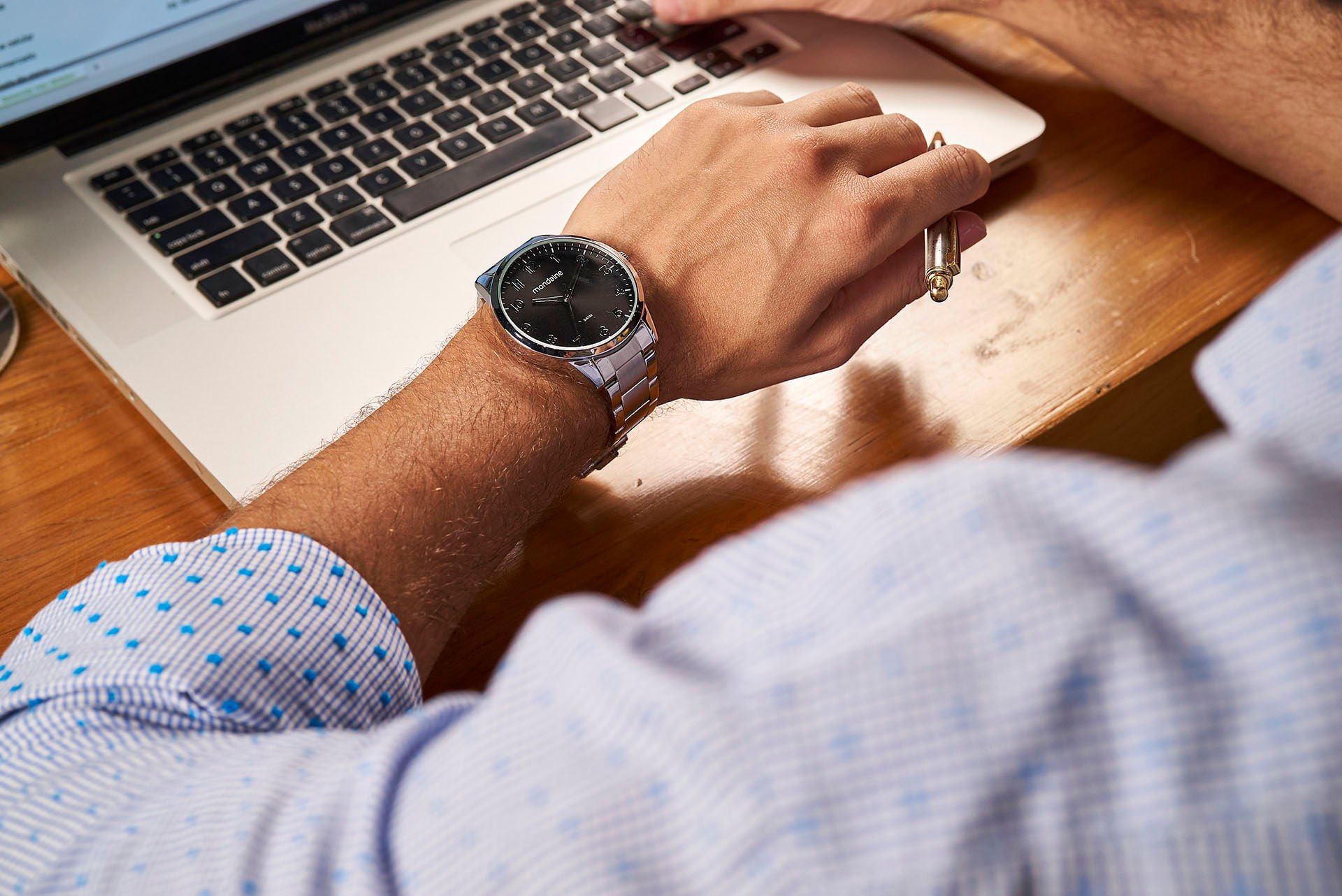 Relógio Masculino Casual Prata Prata 2