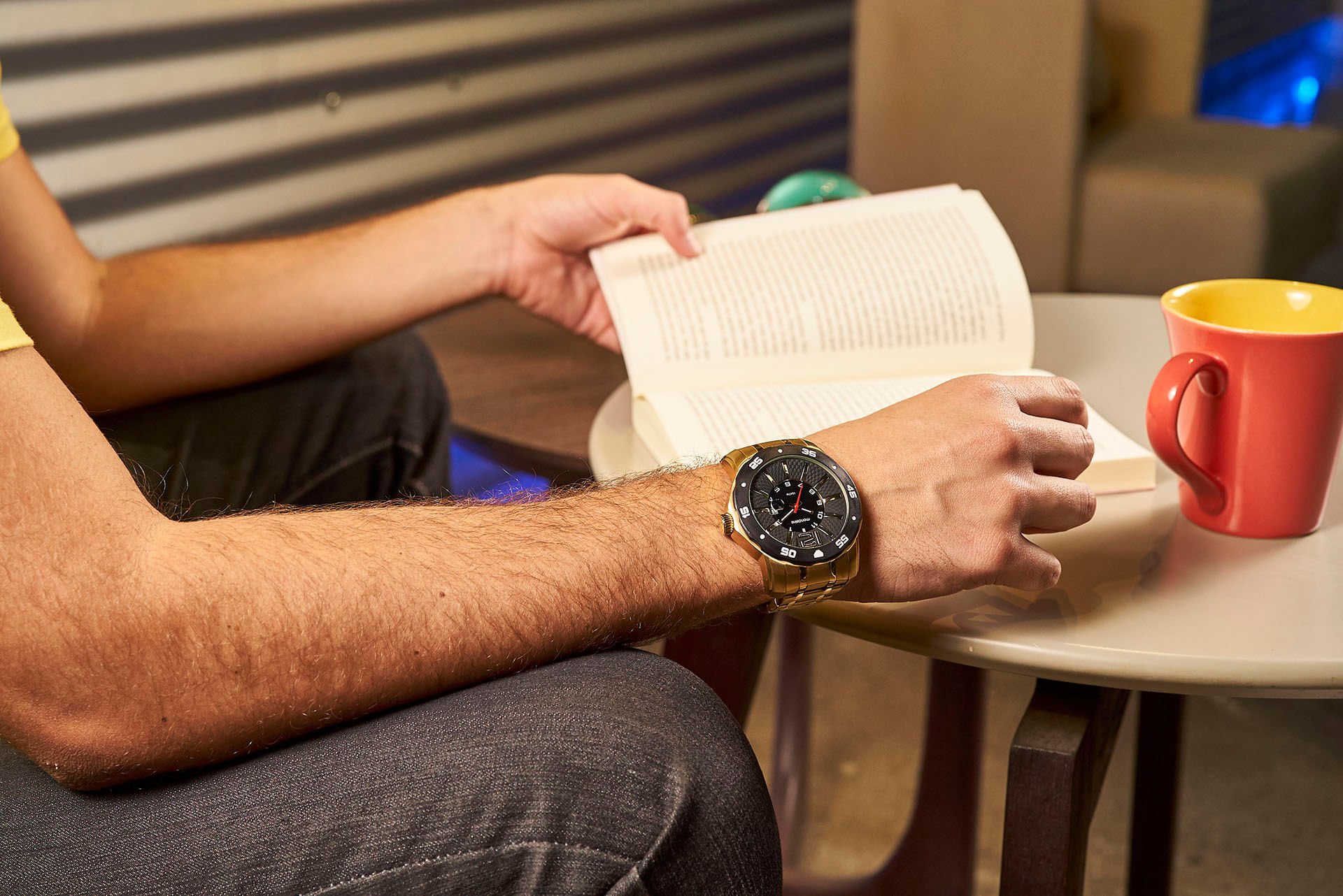 Relógio Aço Casual Dourado Dourado 3