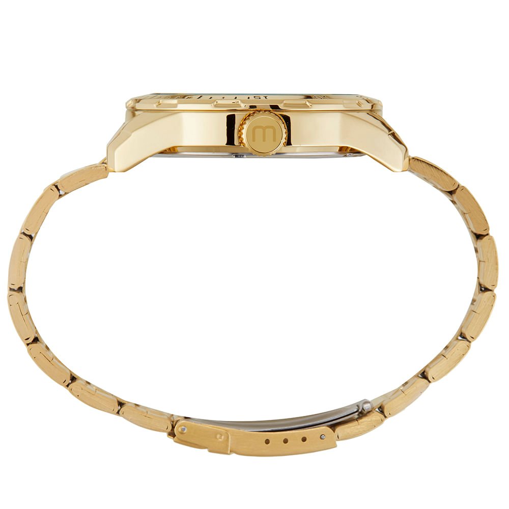 Relógio Masculino Casual Dourado Dourado 2